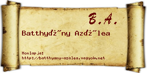 Batthyány Azálea névjegykártya